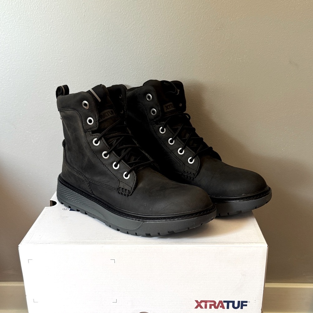 Men’s XtraTuf Black Bristol Bay Lace Up Boot